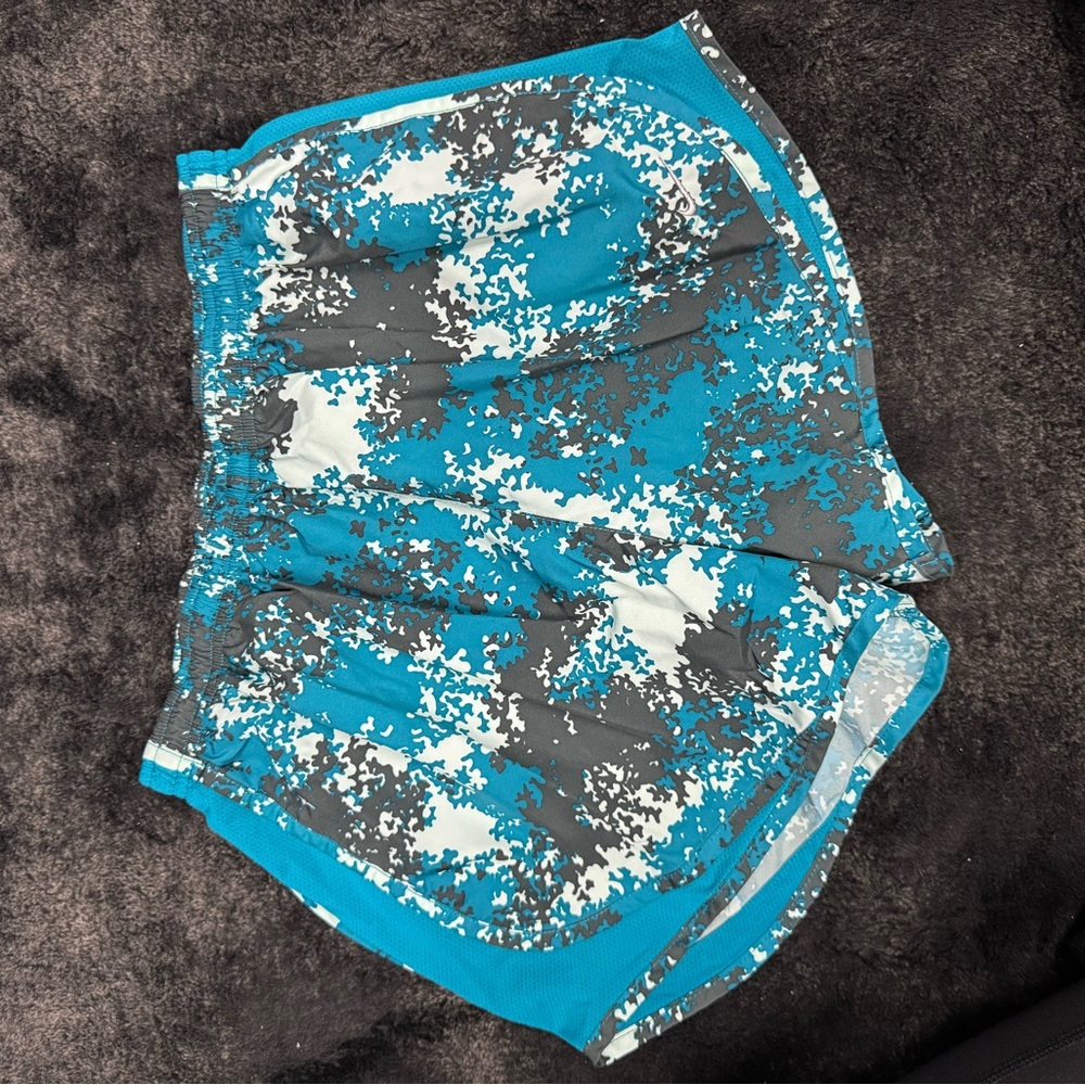 Blue Camouflage Women's Shorts